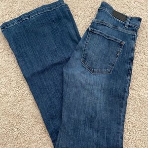 Express High Rise Bell Flare Jeans size 4